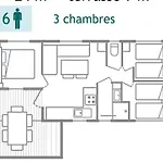 Mobil-home Confortable Avec Terrasse Pour 6 Personnes - Api-1-52-523 Chaille-Les-Marais